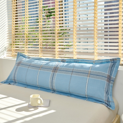 91家纺网 家纺一手货源 找家纺 美宜家 2025新款四季纯棉斜纹磨毛双人全棉长枕套精品一字绣 遇见