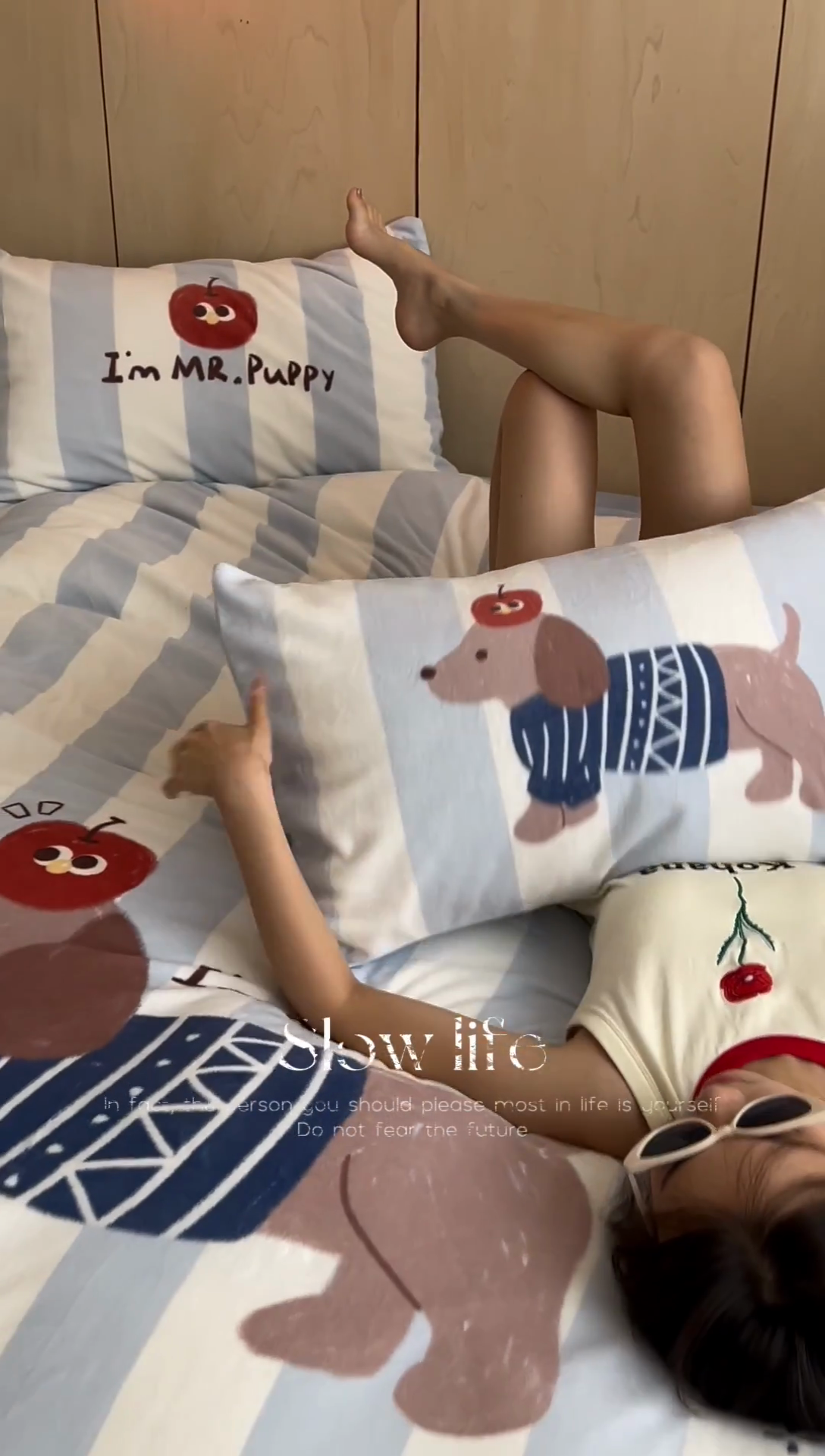 91家纺网 家纺一手货源 找家纺 昔可家纺 2024新款大版数码印花设计师牛奶绒四件套 苹果狗先森