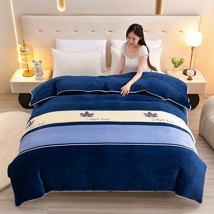 91家纺网 家纺一手货源 找家纺 （总）晚静 2025新款印花牛奶绒被套法莱绒金貂被套单件180克全尺寸被套