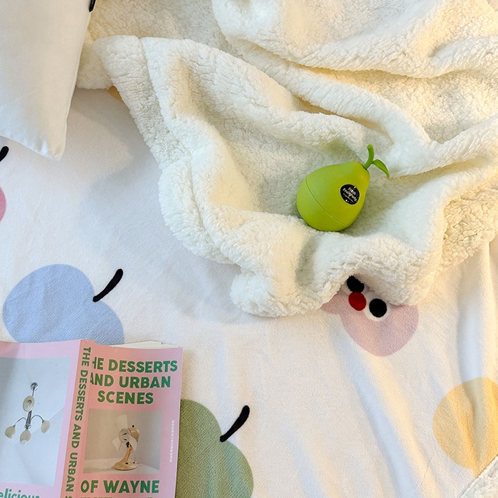 91家纺网 家纺一手货源 找家纺 （总）昔可家纺 2024新款羊羔绒牛奶绒毛毯系列（三）-场景二-ins风系列