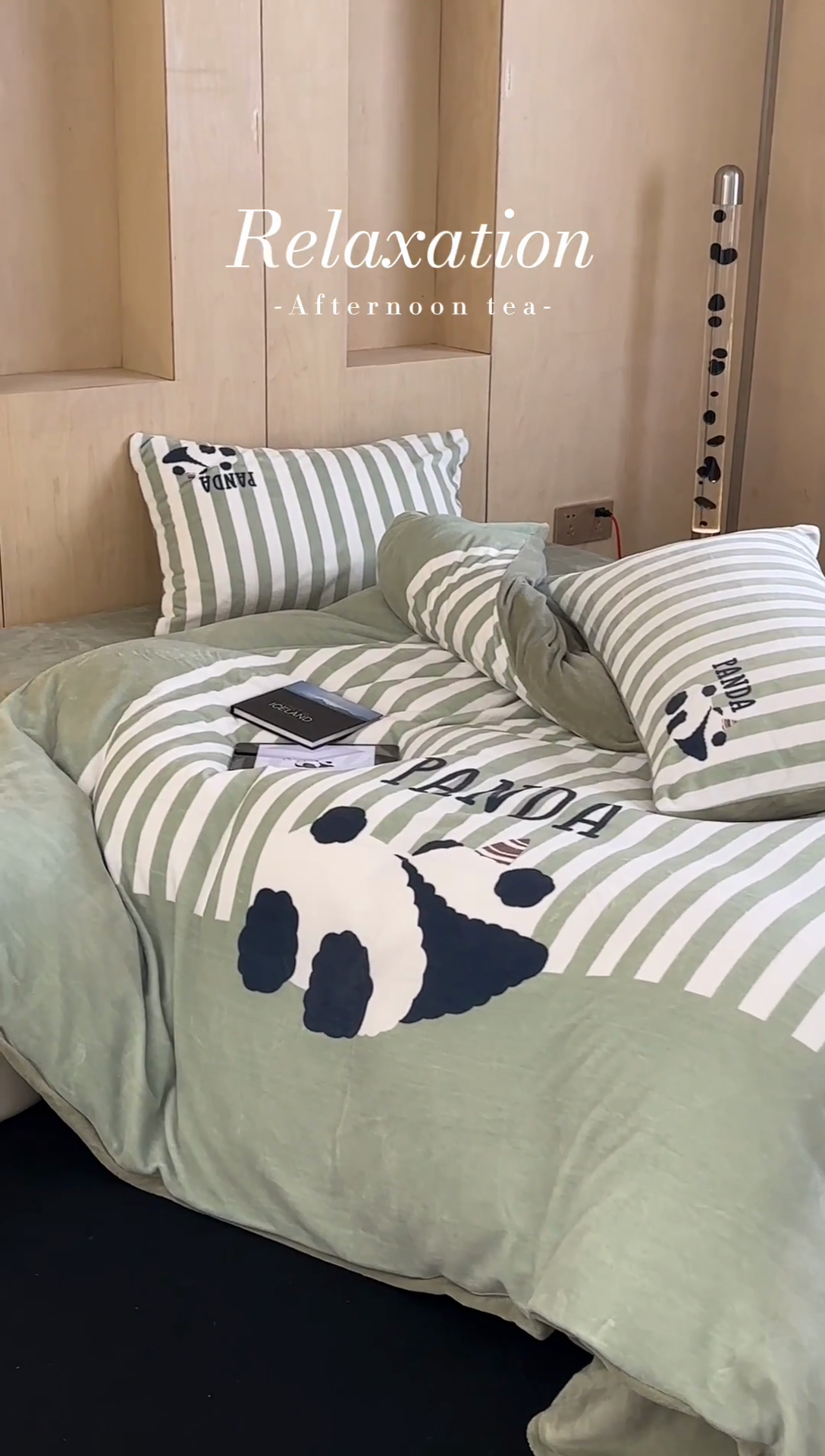 91家纺网 家纺一手货源 找家纺 昔可家纺 2024新款大版数码印花设计师牛奶绒四件套 趴趴熊猫