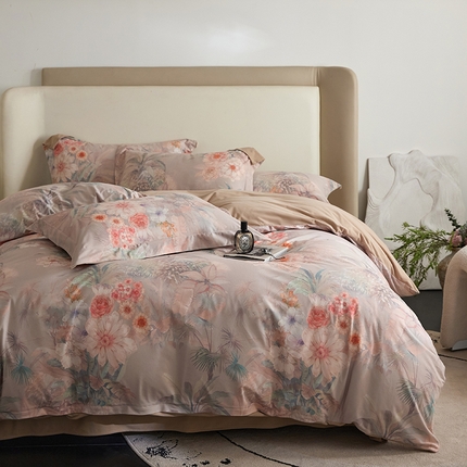 91家纺网 家纺一手货源 找家纺 （总）金奇达家纺 2025秋冬保暖加厚绒类四件套羽零绒【自然为美】（标准号全网控价(折后券后)不低于159元，（拿货价会员减20元)）