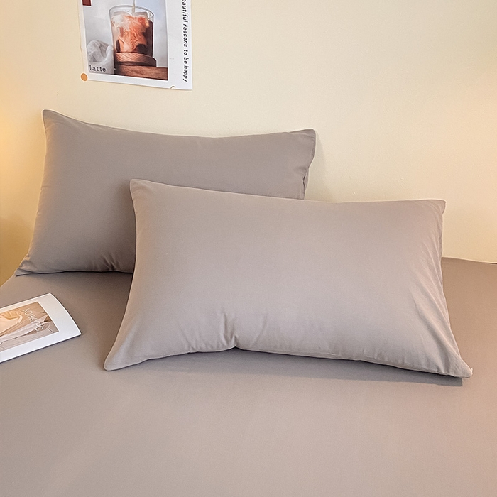 91家纺网 家纺一手货源 找家纺 （总）眠帛家居 2024新款A类亲肤水洗棉纯色单品枕套