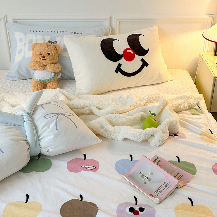 91家纺网 家纺一手货源 找家纺 （总）昔可家纺 2024新款羊羔绒牛奶绒毛毯系列（三）-场景二-ins风系列