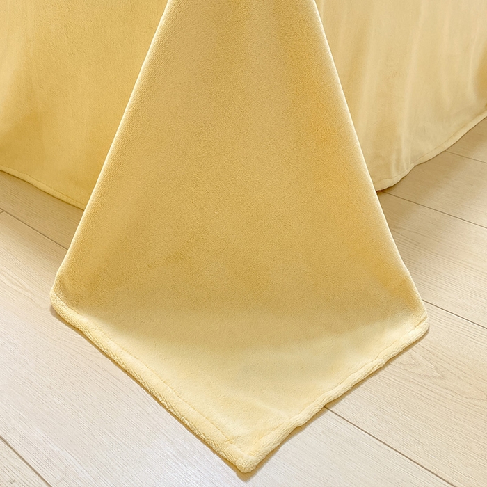 91家纺网 家纺一手货源 找家纺 眠帛家居 2024新款高克重双拼牛奶绒毛巾绣四件套 小兔子