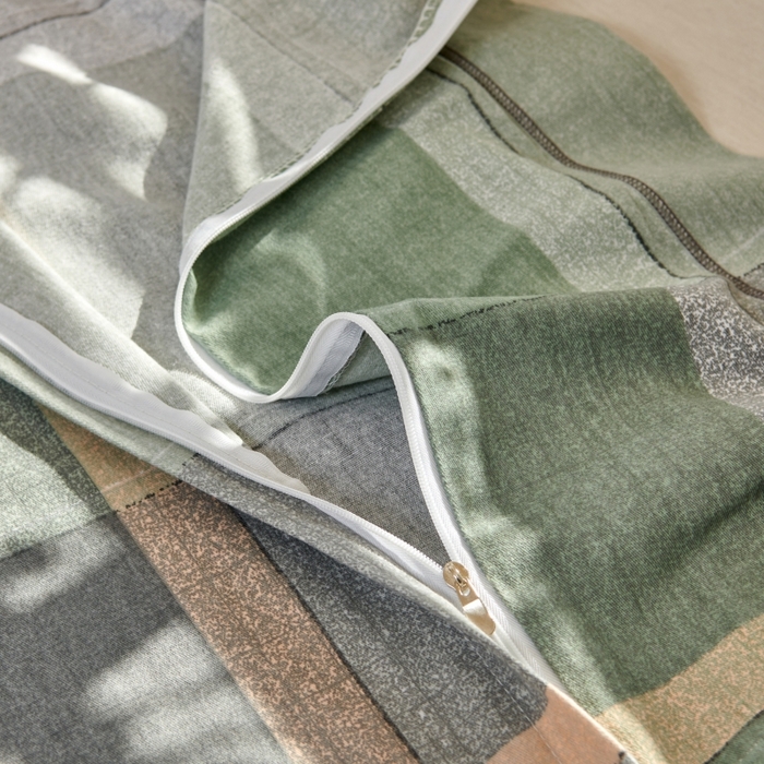 91家纺网 家纺一手货源 找家纺 美宜家 2025新款四季纯棉斜纹磨毛双人全棉长枕套精品一字绣 格调