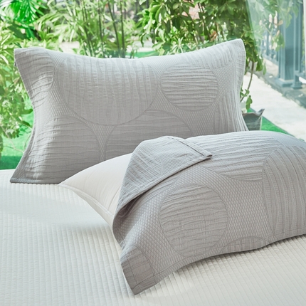 91家纺网 家纺一手货源 找家纺 美宜家 2025新款优质纯棉高档立体提花纯色枕巾 52*75cm/只典雅灰