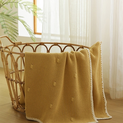 91家纺网 家纺一手货源 找家纺 （总）暖绵绵家纺 2025新款纯色棉儿童毯-思卡蔓