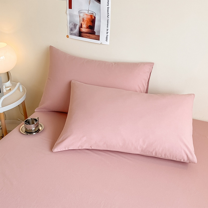 91家纺网 家纺一手货源 找家纺 （总）眠帛家居 2024新款A类亲肤水洗棉纯色单品枕套