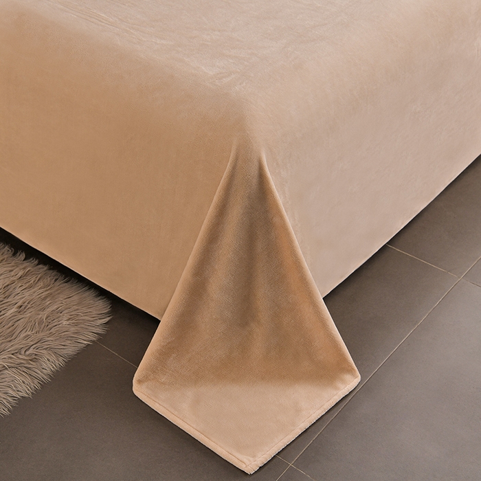 91家纺网 家纺一手货源 找家纺 云家 （包含买家秀）2024新款高克重牛奶绒纯色双拼刺绣四件套珊瑚绒 凯迪系列 凯迪-高级灰+米驼