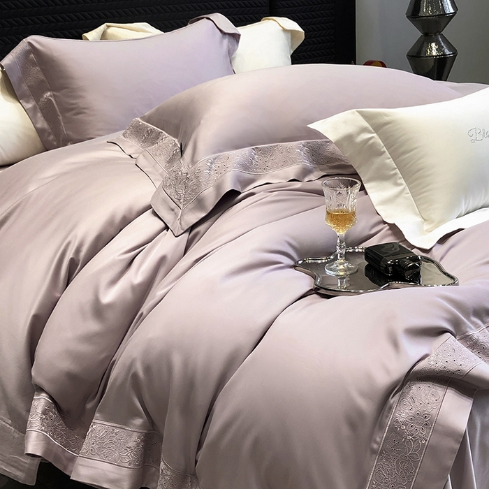 91家纺网 家纺一手货源 找家纺 （总）黑白森林 2024新款50X50S天丝棉磨毛四件套