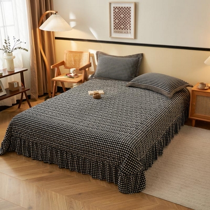 91家纺网 家纺一手货源 找家纺 （总）茉保家纺 2025新款无印风款牛奶绒床盖