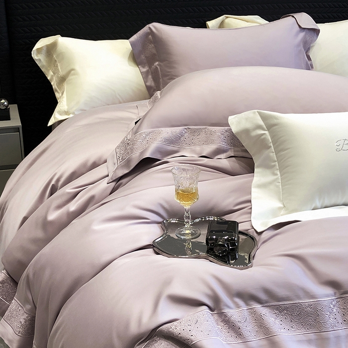 91家纺网 家纺一手货源 找家纺 （总）黑白森林 2024新款50X50S天丝棉磨毛四件套