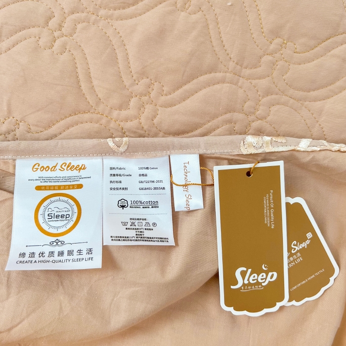 91家纺网 家纺一手货源 找家纺 罗艺轩 2024新款公主风全棉加厚可脱卸床笠式床裙三件套 慕雅-香槟