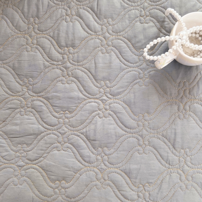 91家纺网 家纺一手货源 找家纺 罗艺轩 2024新款公主风全棉加厚可脱卸床笠式床裙三件套 慕雅-高级灰