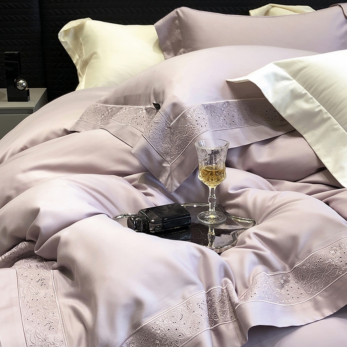 91家纺网 家纺一手货源 找家纺 （总）黑白森林 2024新款50X50S天丝棉磨毛四件套