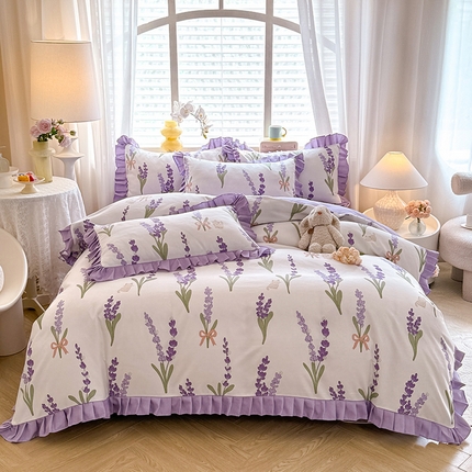 91家纺网 家纺一手货源 找家纺 （总）优逸2025韩版公主风床裙款床单款四件套