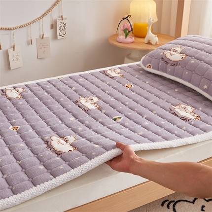 91家纺网 家纺一手货源 找家纺 （总）东宇床垫 2025新款牛奶绒床褥学生床