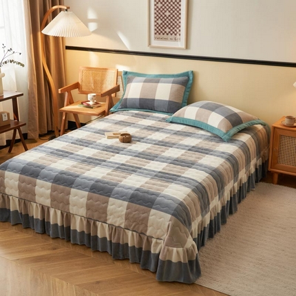 91家纺网 家纺一手货源 找家纺 （总）茉保家纺 2025新款无印风款牛奶绒床盖