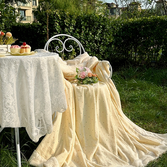 91家纺网 家纺一手货源 找家纺 （总）木楌家居 2025新款皱绉纱空调盖被毯