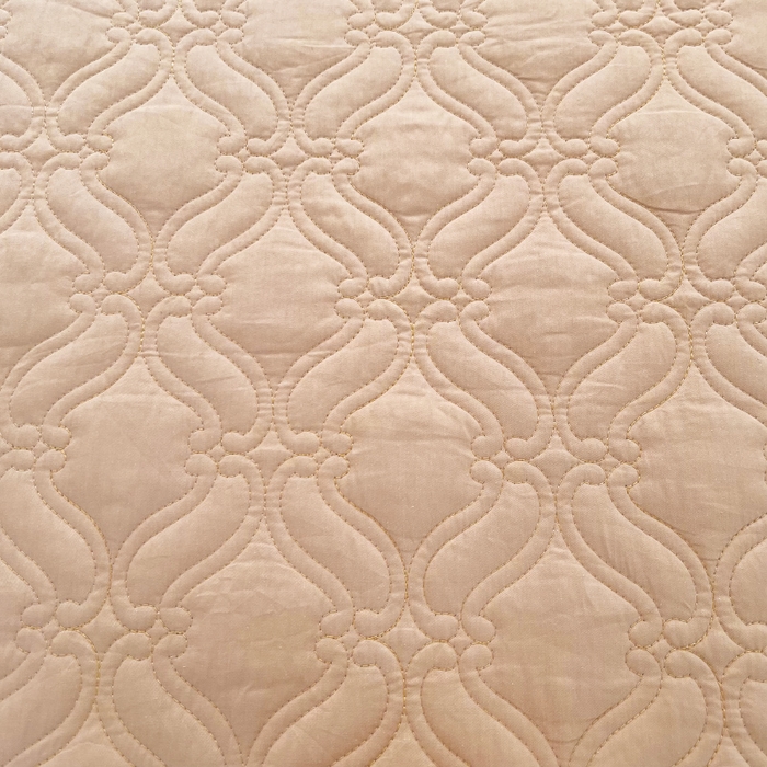 91家纺网 家纺一手货源 找家纺 罗艺轩 2024新款公主风全棉加厚可脱卸床笠式床裙三件套 慕雅-香槟