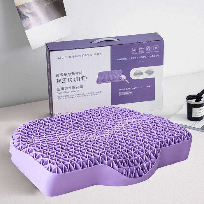 91家纺网 家纺一手货源 找家纺 （总）眠多宝 2024新TPE果胶枕礼盒装深睡眠枕深睡枕芯枕头释压枕果冻枕