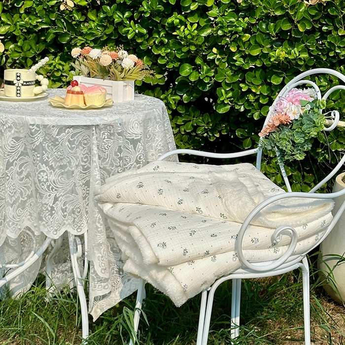 91家纺网 家纺一手货源 找家纺 木楌家居 2025新款皱绉纱空调盖被毯 舒蕊