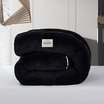 91家纺网 家纺一手货源 找家纺 （总）好梦来家纺（原锦茂家纺） 2025新款纯色款A类雪花绒冬被羊羔绒冬被被芯法莱绒被子牛奶绒被子