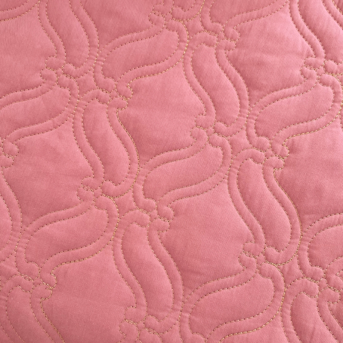 91家纺网 家纺一手货源 找家纺 罗艺轩 2024新款公主风全棉加厚可脱卸床笠式床裙三件套 慕雅-豆沙