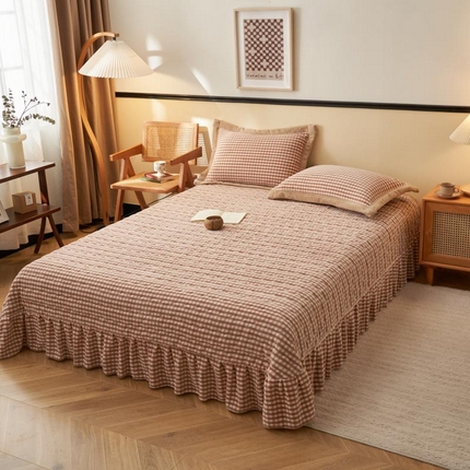91家纺网 家纺一手货源 找家纺 （总）茉保家纺 2025新款无印风款牛奶绒床盖