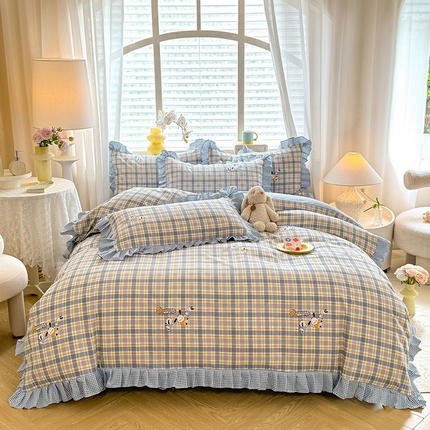 91家纺网 家纺一手货源 找家纺 （总）优逸2025韩版公主风床裙款床单款四件套