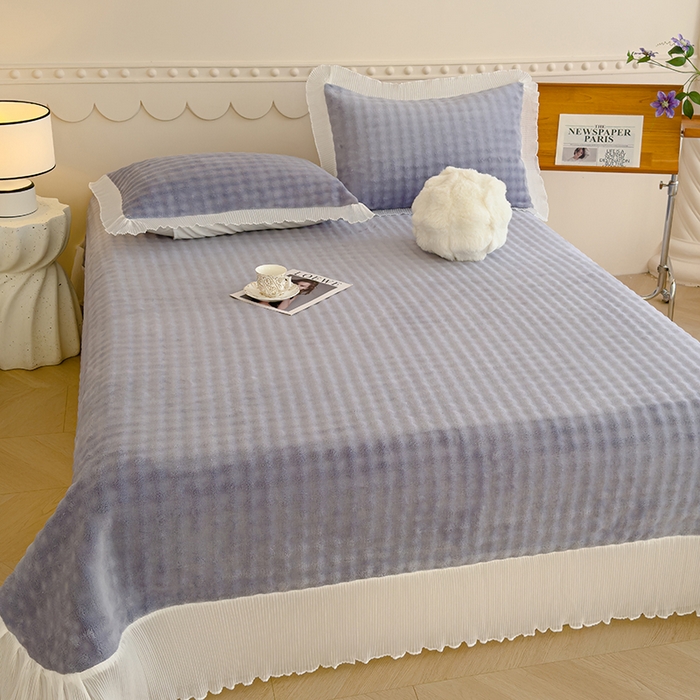 91家纺网 家纺一手货源 找家纺 （总）冬然家纺 2024新款泡泡绒床裙四件套系列