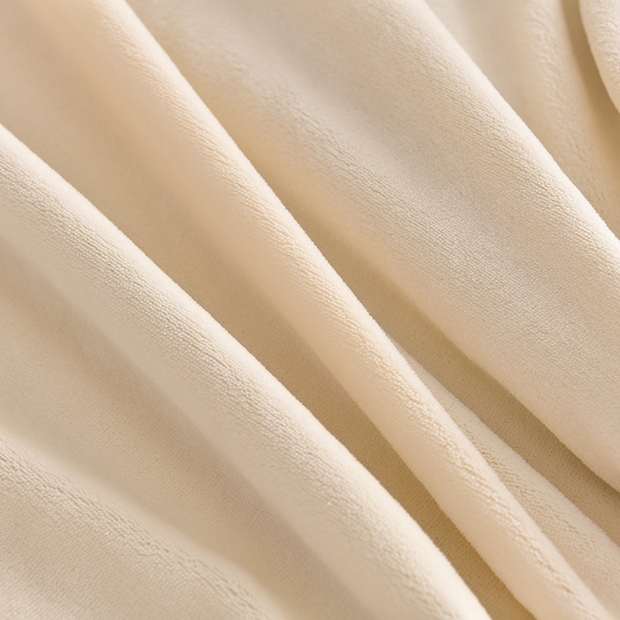 91家纺网 家纺一手货源 找家纺 云家 （包含买家秀）2024新款高克重牛奶绒纯色双拼刺绣四件套珊瑚绒 凯迪系列 凯迪-奶昔白+高级灰