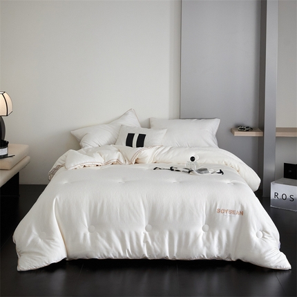 91家纺网 家纺一手货源 找家纺 （总）头等舱 2025新款天丝棉A类提花（彩丝）立体20大豆抗菌秋冬被