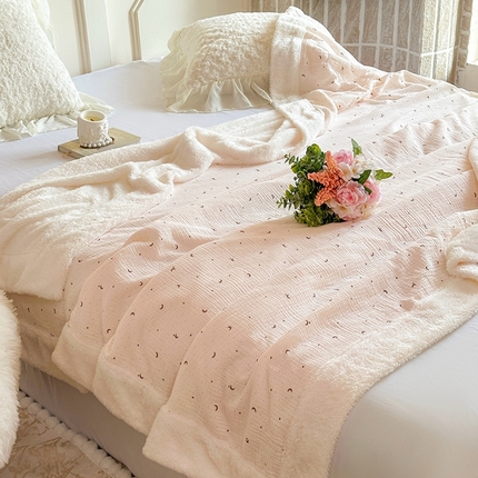 91家纺网 家纺一手货源 找家纺 （总）木楌家居 2025新款皱绉纱空调盖被毯