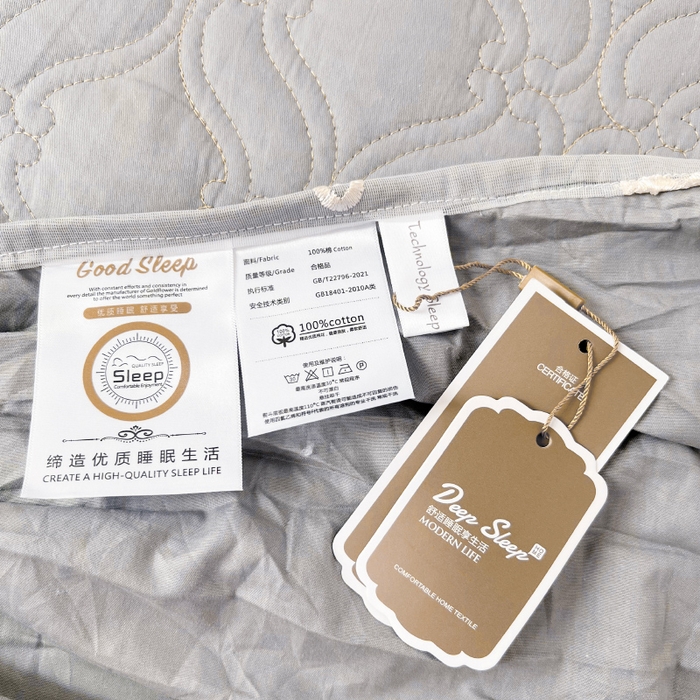 91家纺网 家纺一手货源 找家纺 罗艺轩 2024新款公主风全棉加厚可脱卸床笠式床裙四件套 慕雅-迷雾灰