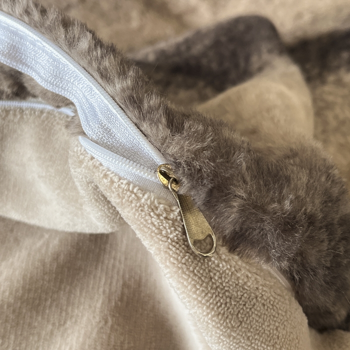 91家纺网 家纺一手货源 找家纺 慕尚家纺 2025新款高端亲肤舒适暖芙兔毛四件套 暖芙-深咖