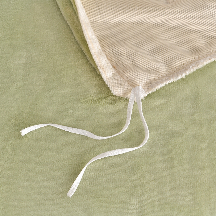 91家纺网 家纺一手货源 找家纺 云家 （包含买家秀）2024新款高克重牛奶绒纯色双拼刺绣四件套珊瑚绒 凯迪系列 凯迪-奶昔白+豆绿