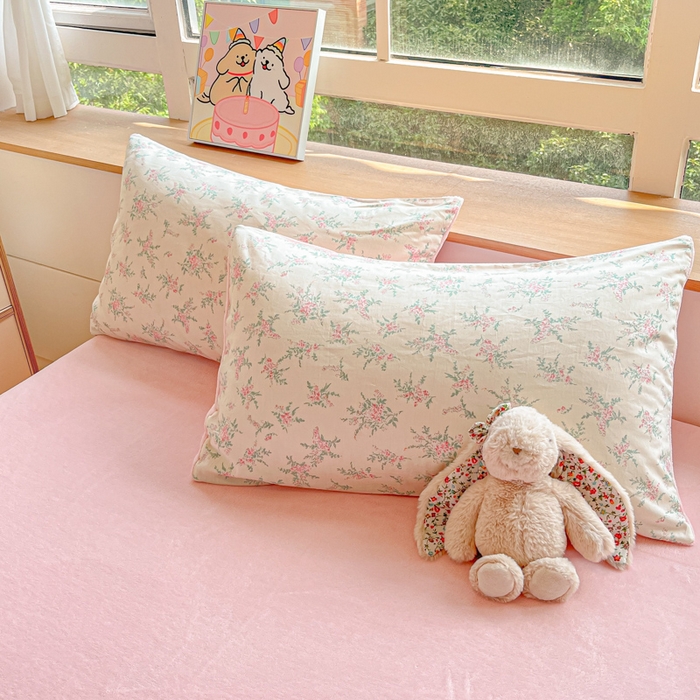 91家纺网 家纺一手货源 找家纺 麦伦家居 2024秋冬新品 多功能床品全棉+牛奶绒四件套 浪漫汐颜