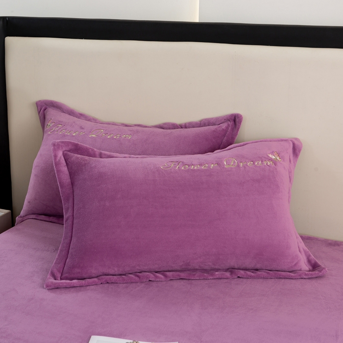 91家纺网 家纺一手货源 找家纺 晶缦家纺 2024新款高克重牛奶绒刺绣花四件套 花仙子-淡紫