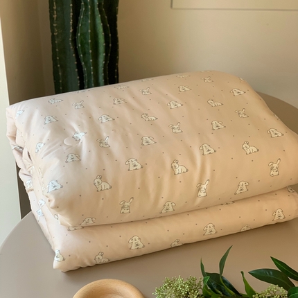 汇庭 2024新品·雅棉春秋被系列--实拍图 调皮小兔