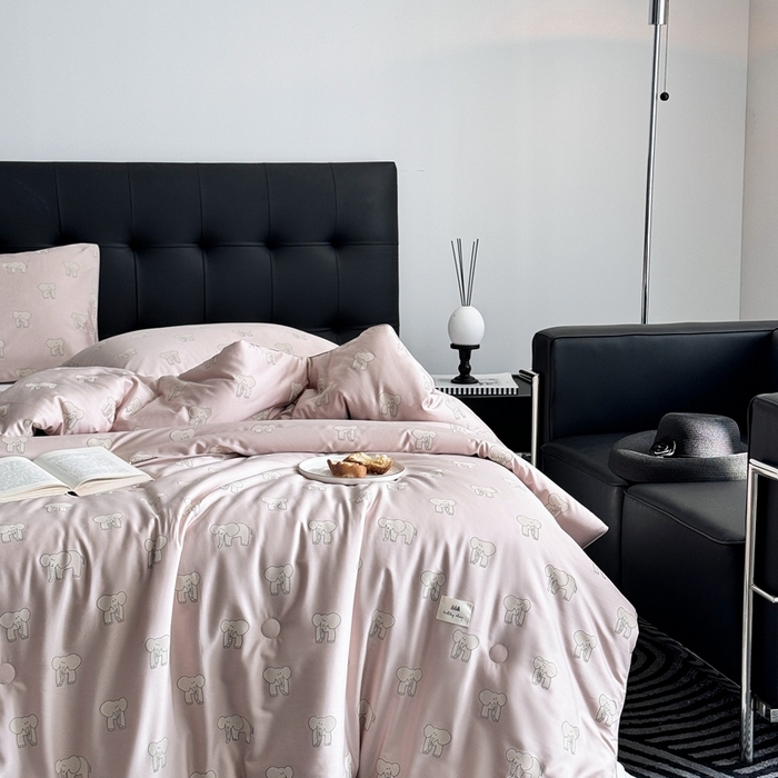 91家纺网 家纺一手货源 找家纺 汇庭 2024新品·雅棉春秋被系列--棚拍 多多象粉