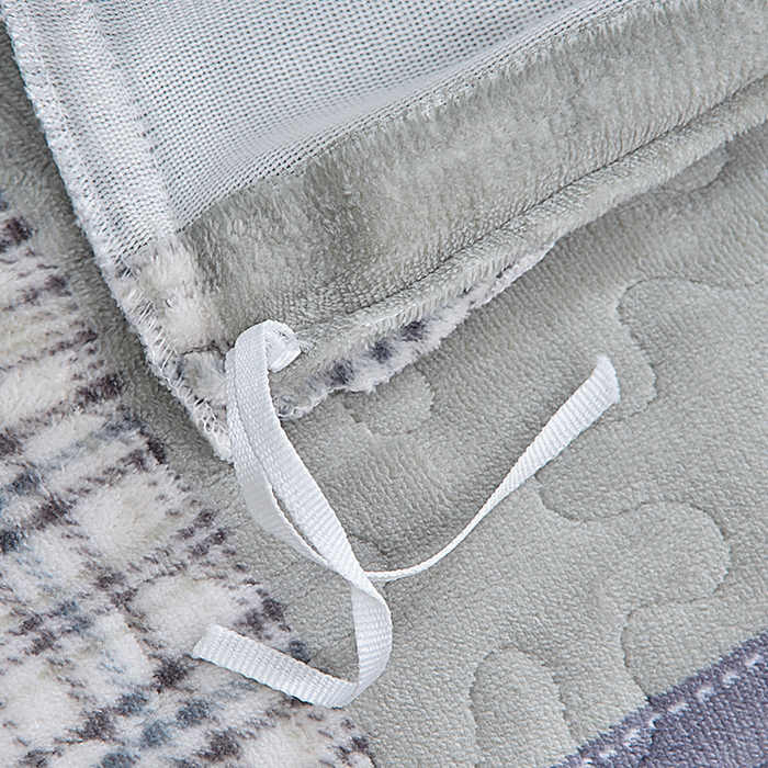 91家纺网 家纺一手货源 找家纺 2024新款亲肤牛奶绒夹棉床盖四件套 恋爱山茶