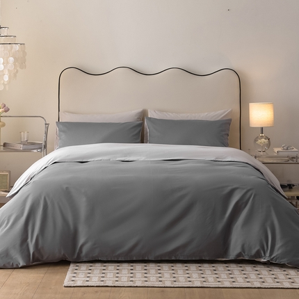 91家纺网 家纺一手货源 找家纺 （总）ONE TWO ONE 121 2024新款A类高支高密全棉陶瓷磨毛纯色四件套