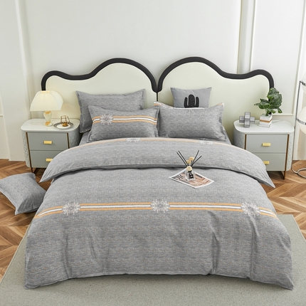 91家纺网 家纺一手货源 找家纺 鑫缘2025直播爆款印花植物羊绒加厚磨毛四件套1.2米学生三件套 真爱永恒,真爱永恒