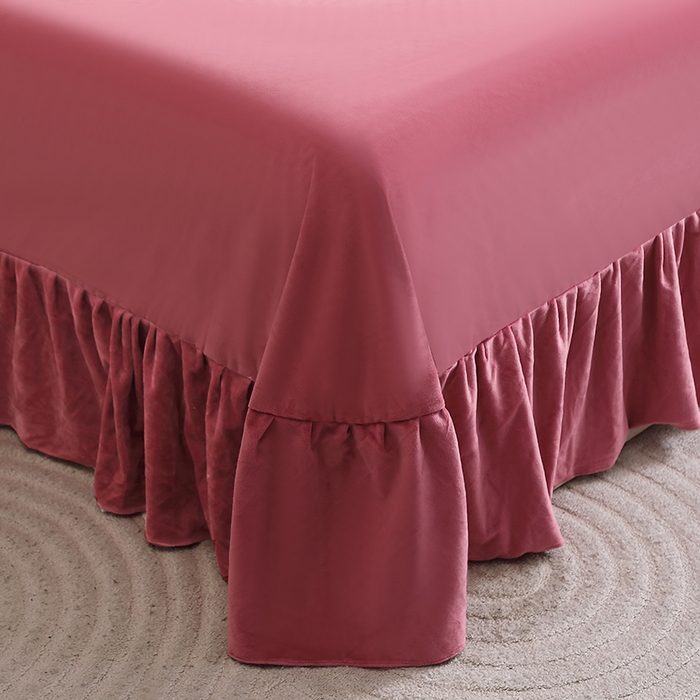 91家纺网 家纺一手货源 找家纺 （总）2024新款母婴级花边床单款婴儿绒刺绣四件套