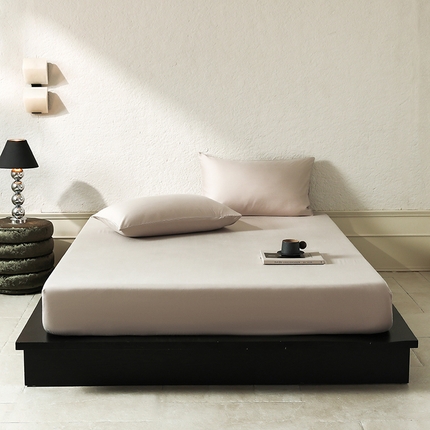 91家纺网 家纺一手货源 找家纺 三味舒屋 2025秋冬新款60S天丝棉磨毛单品系列单床笠 米灰