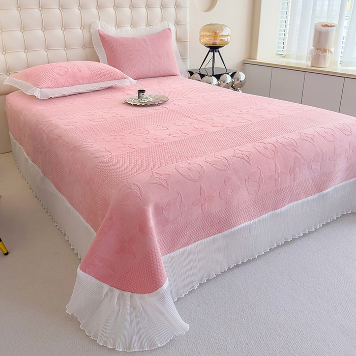 91家纺网 家纺一手货源 找家纺 （总）冬然家纺 2024新款雕花绒床盖四件套