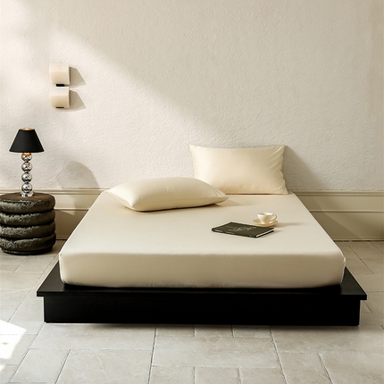 三味舒屋 2025秋冬新款60S天丝棉磨毛单品系列单床笠 米玉