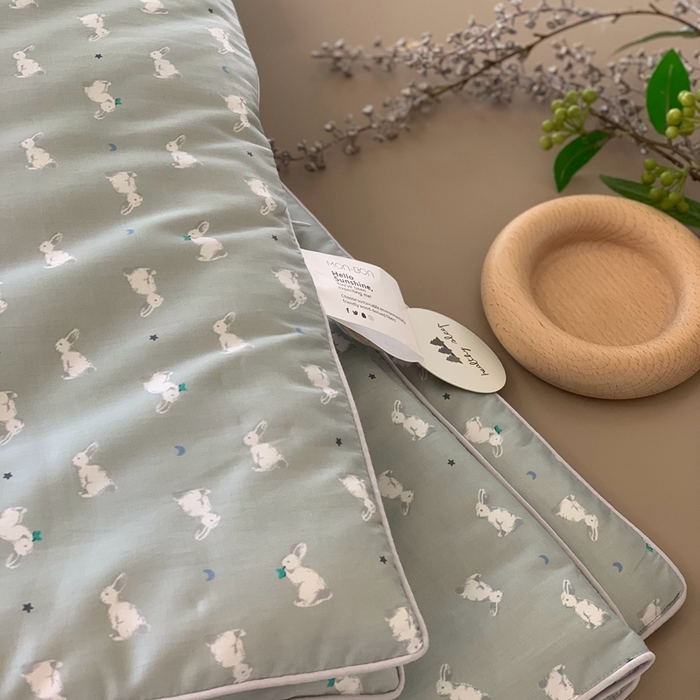 91家纺网 家纺一手货源 找家纺 汇庭 2024新品·雅棉春秋被系列--实拍图 格恩兔